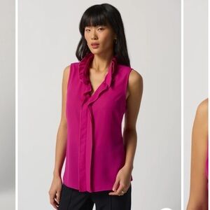 Two for one promo! Joseph Ribkoff Georgette Top With Ruffles
